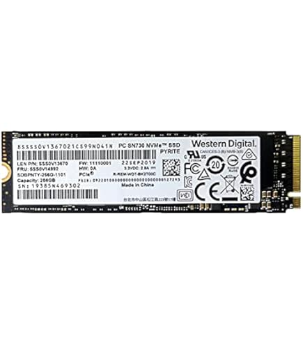 5枚セットM.2 SATA 256GB B&M key 2280 パソコン用 増設用交換用中古m.2 SSD サイズ2280 接続B&M key