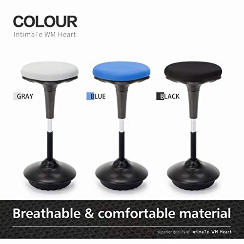 IntimaTe-WM-Heart-Sgabello-da-Banco-in-Piedi-Sgabello-ergonomico-da-Ufficio-Sedia-con-Altezza-Regolazione-360-Girevole-Semi-in-Piedi-perfezioni-con-Il-Tavolo-di-Sollevamento-Blu