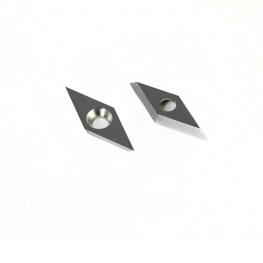 Powerful Tools 1 piece Carbide Tip Inserts Blades for Chisel Cutter Wood Lathe Holder Tool 5 Types to Choose From (14/15 mm Square, 12 mm Round, 30° R Diamond and Diamond)