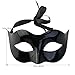 WINOMO Masquerade Mask Black Venetian Villain Costume Party Ball Halloween
