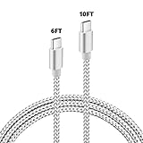 USB C Cable, Besiva 2 Pack [6ft,10ft] USB Type C Cable Nylon Braided Fast Charger Cord For Samsung Note 8, Galaxy S8, Apple New Macbook, Nexus 6P 5X, Google Pixel, LG G5 G6, bai1