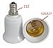 yueton Pack of 8 E12 Candelabra Screw to E26 / E27 Medium Screw Light Bulb Base Socket Adapter Converter