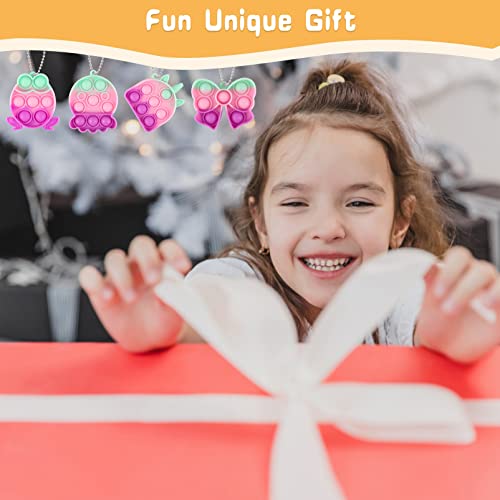 Mini Pop Fidget Keychain Toys 26 Pack Small Simple Cheap Push Its