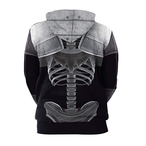 image for Dermanony _Blouses Dermanony Couple Halloween Hoodies Casual Scary Hal