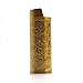 Lucklybestseller Metal Lighter Case Cover Holder Vintage Floral Stamped for BIC Full Size Lighter J6thumb 4