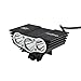 Gugou 6000 Lumen 3x Cree XML U2 LED 6400mah Battery Cycling Bicycle Bike Light Lamp Headlight Headlamp, Such As Camping, Traveling, Hiking,flshing