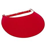 MG Women's Cotton Solid String Sun Visor Hat