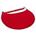 MG Womens Cotton Solid String Sun Visor (Red)