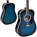 Best Choice Products 41in Full Size All-Wood Acoustic Guitar Starter Kit w/ Case, Pick, Shoulder Strap, Extra Strings - Blue