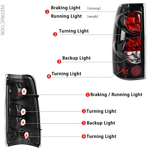 3 Taillights+Chevrolet+Silverado+1999+2006+1999+2002