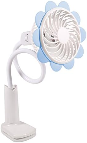 Mini Battery Operated Clip on Fan Portable Rechargeable USB Desktop Cooling Fan Personal Handheld Fans with Flexible Neck Adjustable Speed for Baby Stroller Car Back Seat Travel Outdoors Camping