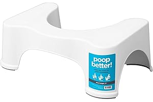 Squatty Potty The Original Bathroom Toilet Stool, White, 7"