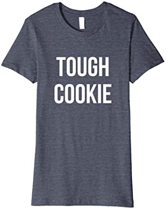 Womens Tough Cookie Fun Attitude TShirt Large Heather Blue