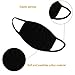 Hicdaw 10 Pcs Cotton Mouth Mask Black Anti Dust Face Mask for Men and Women (Black)