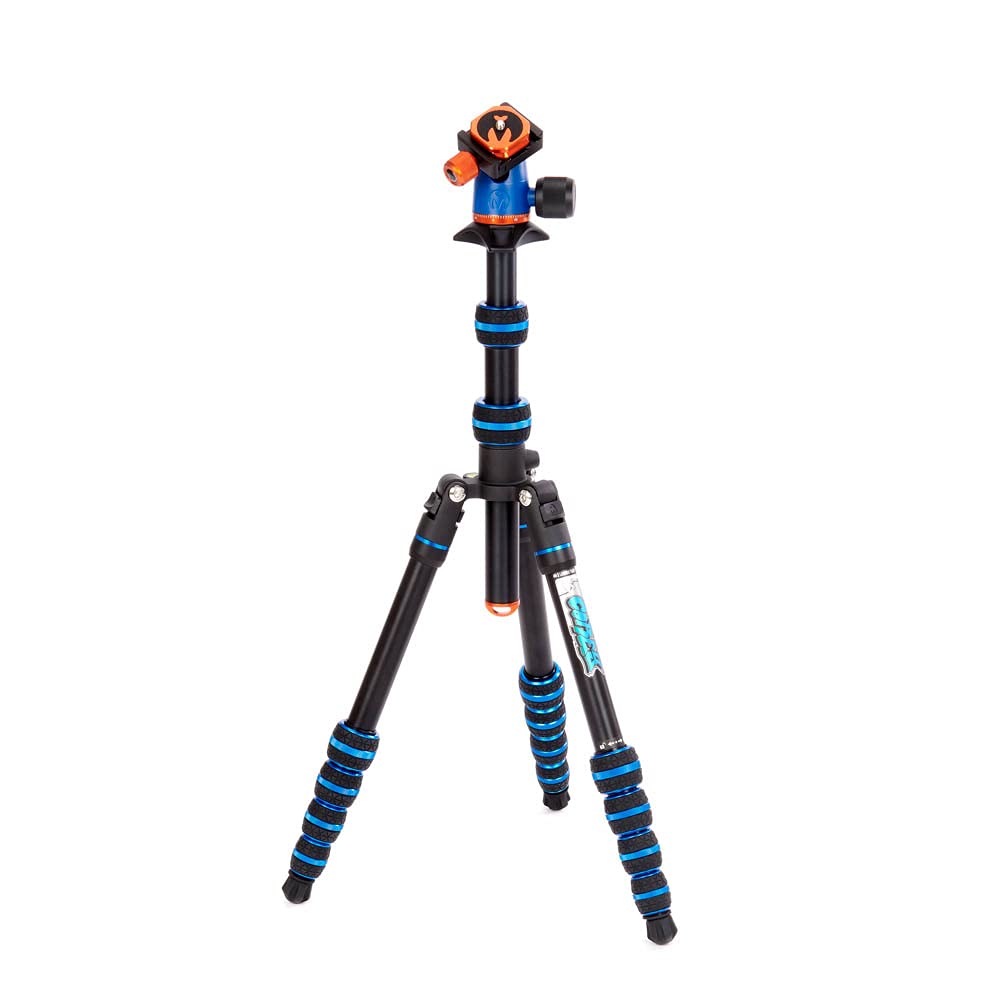 3 Legged Thing Punks Corey 2.0 Magnesium Alloy Ultra-Compact Travel Tripod - Adjustable, Multi-use Camera Tripod with Three Detachable Legs (COREYBLUE2.0)