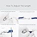 Ullchro Silicone Watch Strap Replacement Rubber Watch Band Waterproof Stripe Pattern - 16mm, 18mm, 20mm, 22mm, 24mm Watch Bracelet with Stainless Steel Deployment Buckle (20mm, Black)