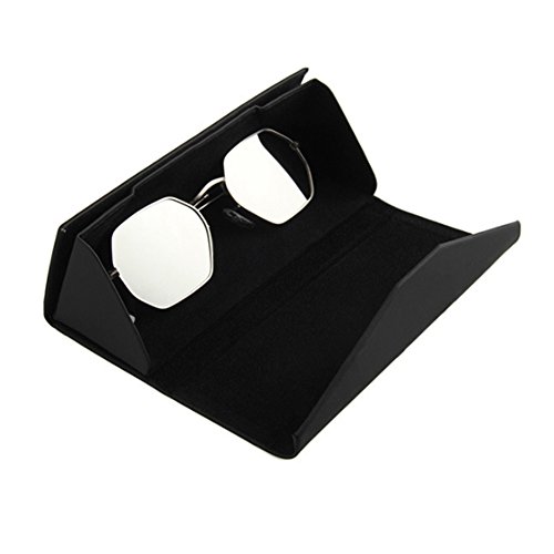 Lesirit Folding Eyeglass Case Hard Shell Glasses Holder (Foldable-A)
