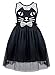 Girl Halloween Dress Black Cat Dress Fancy Holiday Party Dresses Size 6