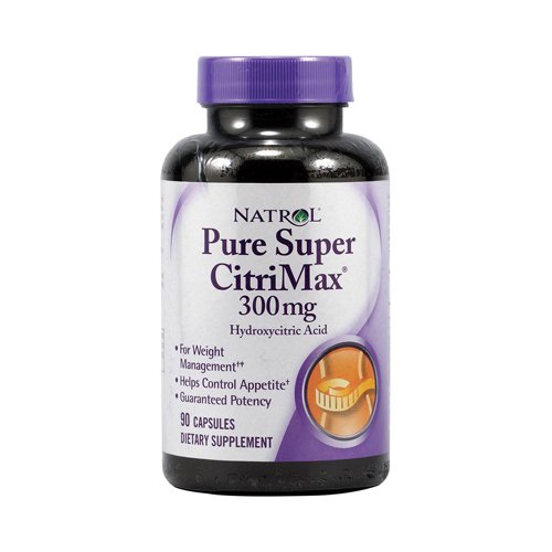 Natrol Pure Super Citrimax 500 mg Capsules, 90-Count Natrol Pure Super Citrimax 500 mg Capsules, 90-Count