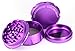 Chromium Crusher Drum 2.5 Inch 4 Piece Tobacco Spice Herb Grinder -Purple