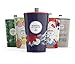 Steep & Strain Ceramic Tea Mug - Insulated Cup with Tea Infuser and Lid - Purple Floral