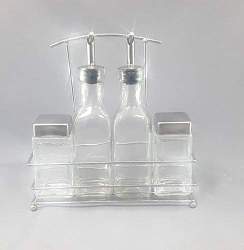Florina 5-piece set. Peppero Vinegar/Oil Bottle + Salt & Pepper