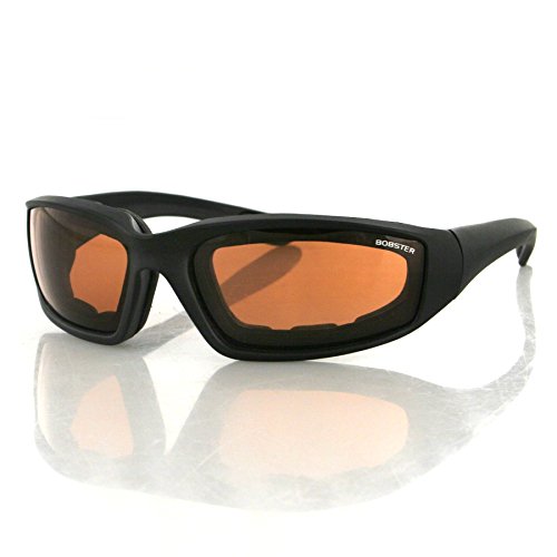 Bobster Foamerz 2 Sport Sunglasses,Black Frame/Amber Lens,one size
