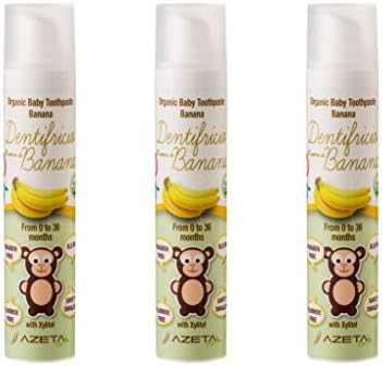 Azeta Bio Banana Flavoured Toothpaste Baby & Kids 0-36 Months Organic 50ml