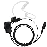 Tenq Pro Covert Acoustic Tube Bodyguard FBI Earpiece Headset Mic for Motorola Radio Xpr3300 Xpr3500 XIR P6620 XIR P6600 E8600 E8608 Mototrbo