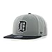 MLB Detroit Tigers Sure Shot Two Tone Captain Adjustable Snapback Hat, Gray, One Size