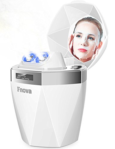 Fnova Nano Ionic Facial Steamer Facial Sauna with Adjustable Hot and Cold Mist Nozzles, Cleansing, Moisturizing, Firming, 3-in-1 Function Face Humidifier for Home SPA