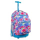 J World New York Sundance Rolling Backpack Girl Boy