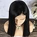 Eayon Hair Virgin Hair Human 13x4 Lace Front Wig Brazilian Remy Human Straight Hair Lace Wigs with Baby Hair for Women 130% Density Natural Color 20inch