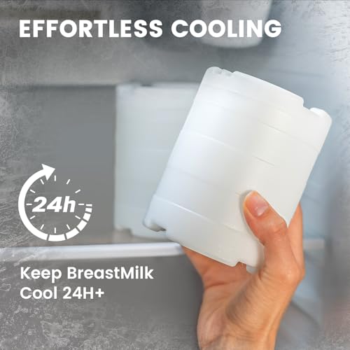 KEKHEALTH 22oz Breast Milk Cooler for Work and Travel, 24 Hours All-Day Cooling, Large Capacity Portable Breastmilk Chiller with 2pcs Breastmilk Storage Bottle, Baby Feeding Essentials