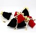 Ladovin 25Pcs Soft Velvet Pouches with Drawstrings for Jewelry Wedding Candy Gift Bags, 4.7