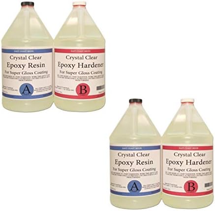 EPOXY Resin 2 Gal Kit, General Purpose, Crystal Clear (Coating, Table Tops) (2, 2 Gallon)
