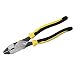 Klein Tools J2139NECRN High-Leverage Side Cutters with Wire Crimper/Stripper, with Knurled Jaws & Dual Material Journeyman Grips