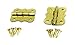 2pc. Small Butterfly-Style Brass-Plated Box Hinges