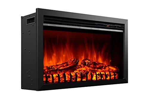 3g Plus Electric Fireplace Insert Heater Carbon Log Fuel Effect