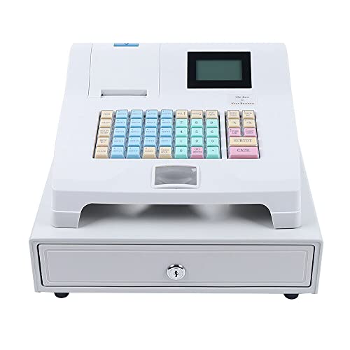 48 Keys Electronic Cash Register With Flat Keyboard And Thermal Printer