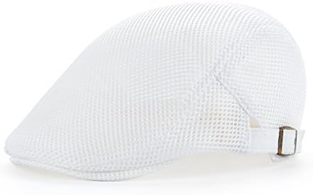 Leucos TicteFlat Cap Men Breathable mesh Summer Hat Newsboy Beret Drivers Ivy Caps