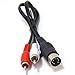 Ancable 7-Pin DIN Male to 2 Dual RCA Male Plug Audio Cable for Bang & Olufsen B&O, Naim, Quad.Stereo Systems