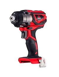 NoCry 20 V controlador de impacto inalámbrico Bare Tool solamente, con 120 ft-lb (160 N m) Torque, 3000 Max RPM IPM, 1 4 pulgadas Hex Chuck, LED luces de trabajo y clip de cinturón