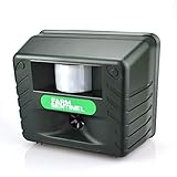 Flantor Yard Sentinel, Soldier Sentinel, Electronic Pest Animal Ultrasonic Repeller, Animal Control, Pest Control, Repellent for Cat/Dog/ Deer/Mice/Bird/Bear/Fox with AC Adaptor - 5016 (Green)