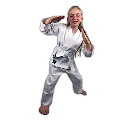 Zephyr Martial Arts Karate Gi Student Uniform with Belt - White - 000 - Thumbnail 4