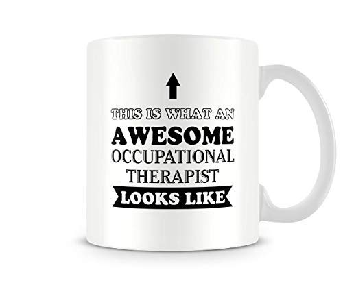 Behind the Glass - Awesome Occupational Therapist - Printed Funny Mug - Great Gift/Present Idea, Ceramic, 11fl.oz.