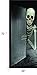 Haunted Halloween Skeleton Giant Door Decorations Goblin Dripping Blood 30 X 72 Perfect for Front, Refrigerator, Restroom or Classroom Door or Wall Posters or Window Dia de Los Muertos