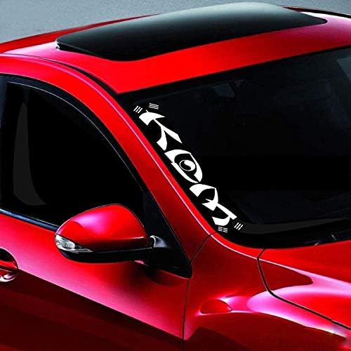 Noizy Graphics 20" KDM 6 Korean Racing Side Windshield Banner Car Sticker Truck