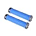 FIFTY-FIFTY Double Lock-On Mountain Bike Grips, Bicycle Handlebar Locking Grips, Non-Slip MTB Handle (Blue)