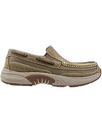 Rugged Shark - Zapatos de barco para hombre, piel y comodidad, talla de hombre 8 a 13